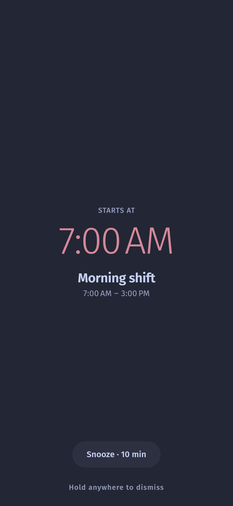 Alarm in Marginal